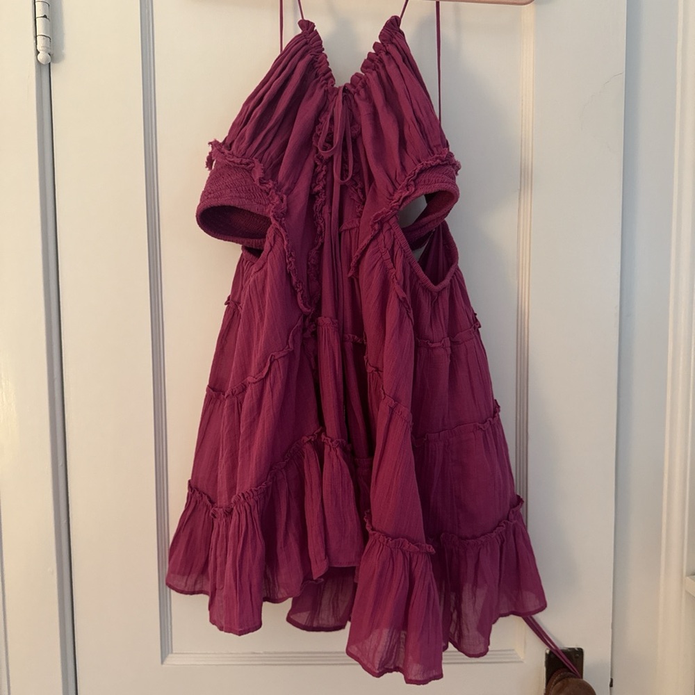 Free People Magenta Mini Dress